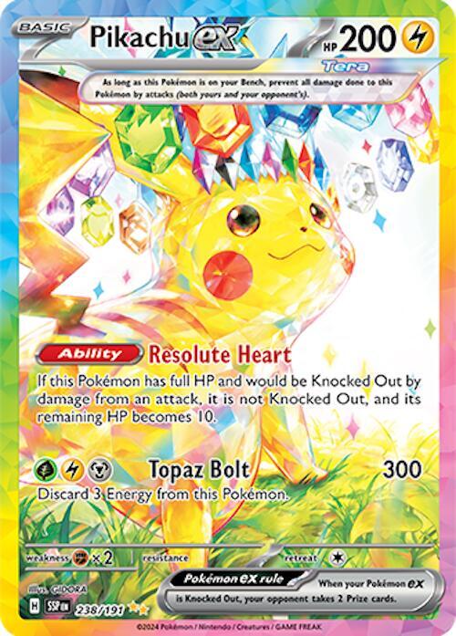 Pikachu ex - 238/191- NM